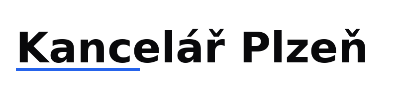 Kancelář Plzeň logo